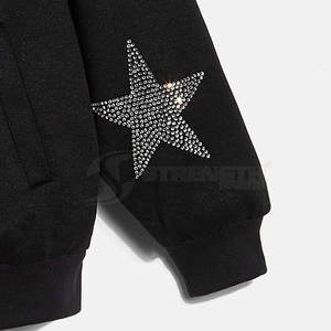 Sweat-shirts à strass pour hommes de haute qualité, service OEM - Product Image 3