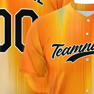 OEM Customized Breathable 100% Polyester <b>Baseball</b> Jersey High Quality Fashion Sports Wear Streetwear - Product Image 4
