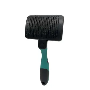 Brosse de toilettage pour animaux de compagnie en acier inoxydable avec matériaux PP et TPR pour chats. - Product Image 3