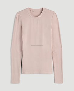 T-shirts courts sportifs à manches courtes pour femmes, taille XS, coupe ajustée, écologiques, séchage rapide, respirants, anti-rides, tissu côtelé - Product Image 5