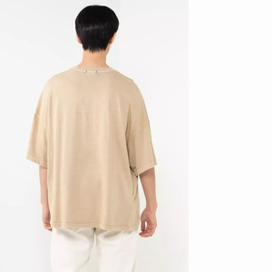 100% algodón personalizado Boxy camiseta de alta calidad de gran tamaño hombro caído estilo desgastado para hombres - Product Image 3