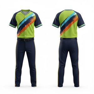 Uniforme de Béisbol Unisex con Logotipo Personalizado, Nombre y Número, Tela de Malla Ligera - Product Image 1