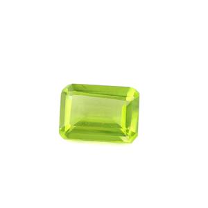 Piedras preciosas calibradas de peridoto natural Piedra de cristal suelta sin tratar con forma de Corte rectangular certificada - Product Image 1