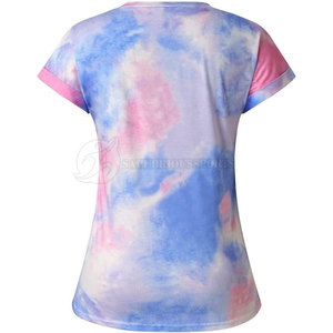 เสื้อคอตตอนมัดย้อมสำหรับผู้หญิงไซส์ XL เสื้อเชิ๊ตผ้าฝ้ายแบบถักระบายอากาศได้สีพื้นน้ำหนักเบาพิมพ์ลายสำหรับฤดูร้อน - Product Image 2