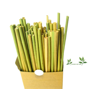Pailles écologiques à boire en herbe de carex avec emballage personnalisé du fabricant Eco2go Vietnam - Product Image 1