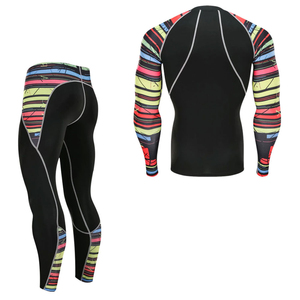 Trajes de Compresión Elásticos Lavados Hechos a Medida Profesionales para Entrenamiento de Lucha MMA, Secado Rápido, Transpirables, Ligeros, Manga Larga - Product Image 4