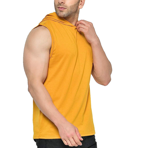 Camisetas sin mangas de entrenamiento de gimnasio de culturismo de alta calidad al por mayor camiseta para hombre Chaleco de punto elástico de algodón acanalado informal - Product Image 3