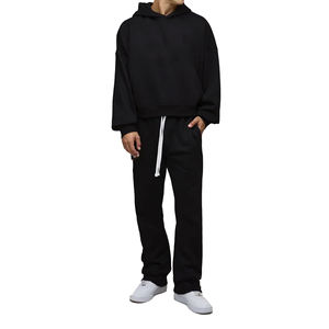 Survêtements surdimensionnés de haute qualité, survêtements d'hiver personnalisés avec broderie, survêtements pour hommes et femmes, survêtement en tricot lourd de 400 g/m², design de créateur - Product Image 1