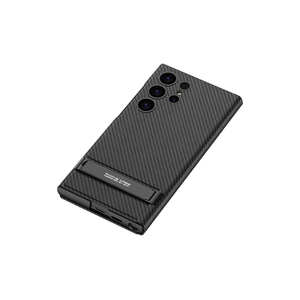 Étui portefeuille Netzy Premium en fibre de carbone pour Samsung Galaxy S24 Ultra, support multifonctionnel avec porte-cartes, compatible 7 Plus XS - Product Image 3