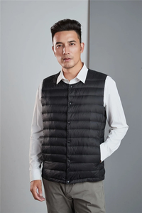 Chaleco acolchado cálido para hombre, chaqueta sin mangas de invierno, calentador de cuerpo ligero, ropa para exteriores - Product Image 4