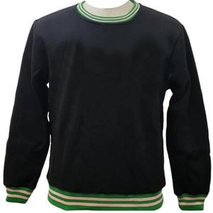 Université en gros de haute qualité coton hommes sweats impression broderie personnalisé col rond panneau travail pour unisexe - Product Image 4