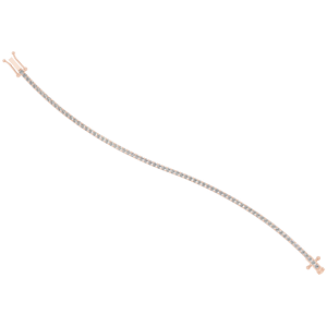 สร้อยข้อมือเทนนิสสีเงินสเตอร์ลิง925สำหรับผู้หญิงเพชรโมอิสทรงกลมตัดเพชรดูหรูหราเครื่องประดับโซ่ชุบทองของขวัญเป็นประกาย - Product Image 3