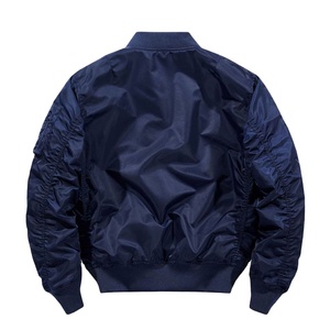 Customized Embroidered Logo Patches Quilted Bomber <b>Jacket</b> for Men Casual Ribbed Collar Light Windproof Airlift <b>Pilot</b> <b>Jacket</b> - Product Image 6