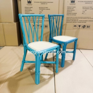 Chaise enfant moderne en rotin faite à la main pour location, idéale pour fêtes d'anniversaire, mariages, événements, vente en gros, directement de l'usine au Vietnam - Product Image 6