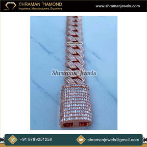 Dernière arrivée Bracelet en diamant Moissanite d'excellente qualité VVS1 15.54 TCW DEF couleur baguette et ronde taille brillant - Product Image 2