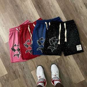 Short d'été à broderie 3D pour hommes décontracté en coton Streetwear survêtement OEM ODM en vrac fournisseur d'usine en gros - Product Image 1