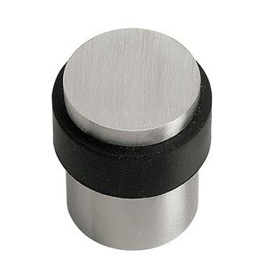 Door Stop 35 Mm Height 40 Mm Stainless Steel <b>Matt</b> Dowel Mounting INTERSTEEL - Product Image 1