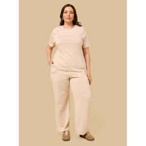T-shirt uni pour femme, coupe classique, manches courtes, basique, décontracté, confortable pour tous les jours, OEM, marque privée - Product Image 2