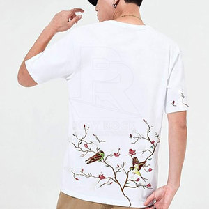 Camiseta bordada GSM 150 de alta calidad, diseña tu propia camiseta bordada, camiseta bordada de Material de Jersey de algodón - Product Image 3