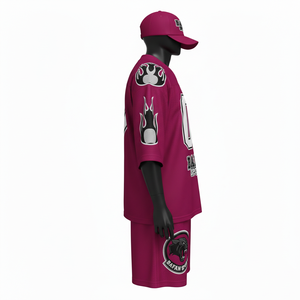 Ensemble short de football pour homme, polyester mesh haute qualité 180 GSM, léger, respirant, couleur unie, logo personnalisé. - Product Image 3