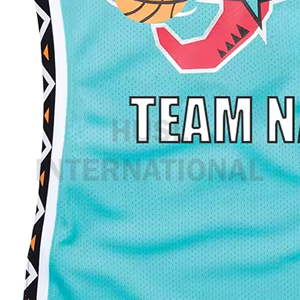 Tenue de basketball personnalisée de qualité supérieure avec impression par sublimation – Ensemble professionnel respirant grande taille – Vente en gros - Product Image 5