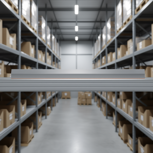 Aluminum Trapezoidal Grating <b>Disc</b> 1800 mm Length with Thumb Groove/End Cap 1.1 mm Thickness for Storage Racks & Shelving Units - Product Image 3