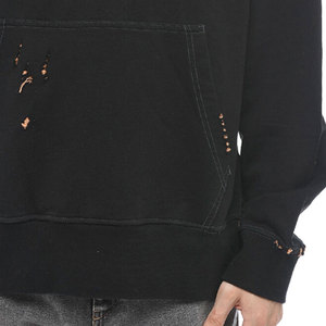 Sudaderas con capucha de lana para hombre de alta calidad 100% algodón personalizado Pull Over bordado patrón sólido para invierno - Product Image 6