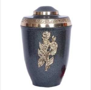 Luxurious Brass <b>Keepsake</b> <b>Ashes</b> Urn with Custom Heritage Design and Personalized Engraving <b>for</b> - Product Image 6