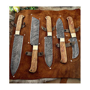 2025 nouveauté ensemble de couteaux de Chef en acier damas approvisionnement direct d'usine ensemble de couteaux de Chef en acier fait main damas - Product Image 2