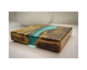 Wholesale Square Acacia Wood and Epoxy Resin Best <b>Coasters</b> Wooden Resin Edge Best <b>Coaster</b> <b>for</b> <b>Drink</b> Coffee Tea - Product Image 6