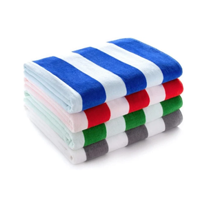 Serviette de plage Ocean Breeze 34x70 pouces, tissage doux et absorbant pour piscine, salon, plage, vacances, avec logistique prête à l'exportation immédiate - Product Image 5