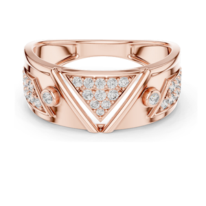 Bague en diamant pour femme, clarté VVS-VS EF, or 18 carats, 14 carats, 10 carats et argent 925, options or rose, or jaune, or blanc et moissanite - Product Image 2