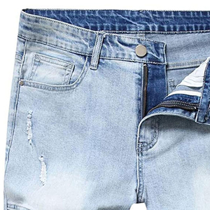 Parches bordados personalizados Jorts lavado ácido pantalones cortos casuales para hombres/mujeres con dobladillo crudo borde cortado cremallera Cierre de mosca ropa de calle venta - Product Image 3