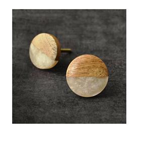 Perilla de madera de resina envolvente de latón, perillas de mármol más vendidas con incrustaciones con tamaño de forma de Color personalizado, artículo hecho en La India - Product Image 6