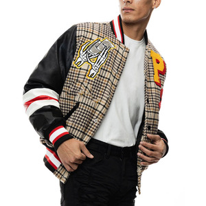 Fourniture d'usine 2024 veste universitaire pour hommes sur mesure impressionnant à la recherche de Letterman avec col montant brodé adapté à l'extérieur - Product Image 4