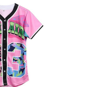 Camisetas de béisbol de poliéster transpirable personalizadas para hombre, impresos uniformes deportivos, estilo ODM, venta al por mayor, pedido a granel disponible - Product Image 2