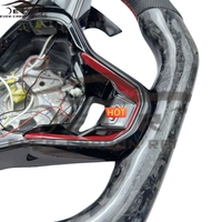 Ever-Carbon Racing ECR Volant en fibre de carbone forgé de haute qualité avec LED pour VW Golf 8
