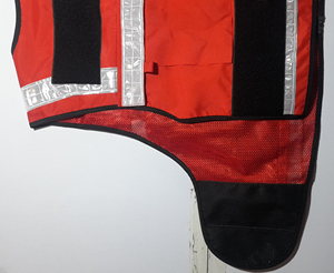 Gilet de sécurité haute visibilité Logo personnalisable fermeture éclair avant maille poches multifonctionnelles vêtements de sécurité réfléchissants Polyester LED Flash - Product Image 4