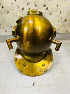 Casco de Buceo Antiguo de Latón Marrón Vintage, Pieza Decorativa |   Casco de Buceo Náutico Antiguo para Aguas Profundas - Product Image 3