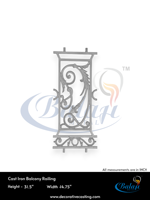 Grilles de balcon modernes en fonte d'argent sans cadre, réglables, robustes, barrières de sécurité résistantes à la rouille, non ornementales pour terrasse/porche