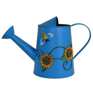 Arrosoir moderne fait à la main en alliage de zinc de style américain, finition galvanisée, 8L, durable, écologique, pour la décoration intérieure et extérieure - Product Image 6