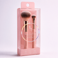 Boîte d'emballage personnalisée pour pinceaux de maquillage, boîtes d'emballage pour outils cosmétiques avec des blisters en plastique pour contenir un ensemble de pinceaux, boîte d'emballage en plastique