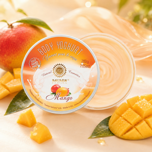 Crème corporelle hydratante au yaourt de mangue OEM ODM Marque privée Fabricant de cosmétiques Vente en gros Soins de la peau en vrac Fabriqué en UE - Product Image 1