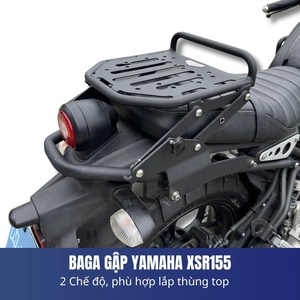 แร็คท้ายรถมอเตอร์ไซค์แบบพับได้ XSR 155 ของแท้จาก Mbiker พร้อม 2 โหมดการใช้งานและหูจับสะดวกสำหรับกระเป๋าท้ายรถมอเตอร์ไซค์ - Product Image 6