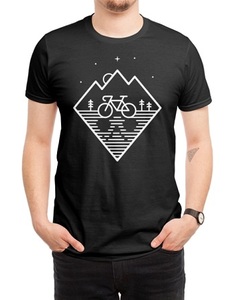 T-shirt de luxe unisexe 100% coton col montant manches courtes teint à motifs avec fonction anti-boulochage Styles personnalisés disponibles - Product Image 4