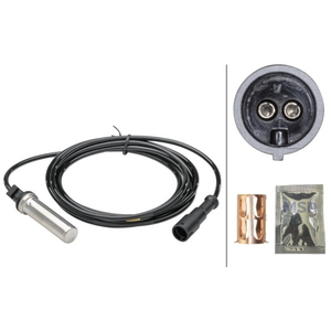6PU230048321 - Capteur de vitesse de roue - Connecteur 2 broches - Essieu arrière - Câble : 2495 mm - MSP Export - Product Image 1