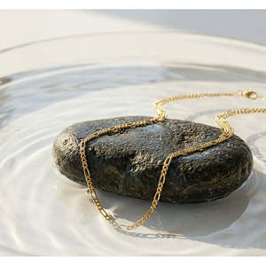 Collar de Plata de Ley 925 con Eslabones Figaro, Cadena Geométrica Minimalista de Lujo, Antideslustre, Unisex, Joyería de Regalo, Venta al por Mayor OEM - Product Image 2