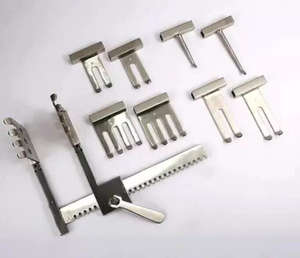 ชุดใบมีดรั้งกระดูกสันหลัง10ชิ้นเครื่องมือผ่าตัดทำจากสเตนเลสสตีลเยอรมันได้รับการรับรองจาก CE ใช้ในโรงพยาบาลด้วยตนเอง - Product Image 5