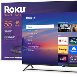 ทีวี Roku Smart TV รุ่นท็อปปี 2025 – ขนาด 55, 65, 75 นิ้ว ซีรีส์ Select ทีวี 4K HDR พร้อมรีโมทสั่งงานด้วยเสียง Roku ทีวีจอแบน LED - Product Image 1