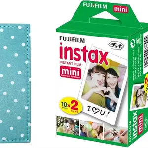 Fujifilm Instax Mini Twin Pack (16437396) + FujiFilm Instax аккордеон альбом-зеленый